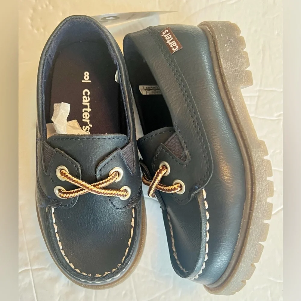 Carter's Black Kids Moccasins